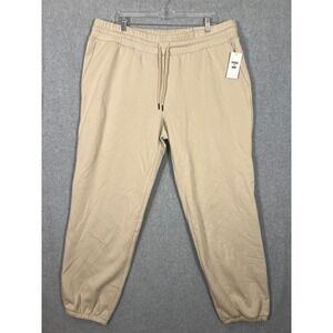Mode of One Men's Jogger Sweatpants Tan Fleece Athletic Lounge Size XXL